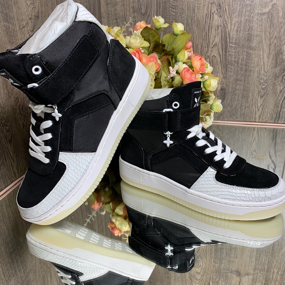 💕MICHAEL Michael Kors Jaden High Top Canvas black - Picture 2 of 8